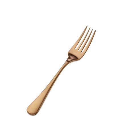 Bon Chef Como, Salad/Dessert Fork, Satin Finish, 18/10, 7" - Rose Gold Matte , set of 12 S4107RGM